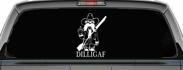 DILLIGAF Do I Look Like I Give A F Funny Car or Truck Window Decal Sticker