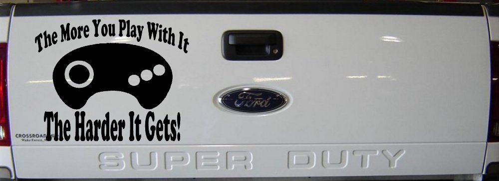 The More You Play With It Sega Video Games Funny Car or Truck Window Decal Sticker
