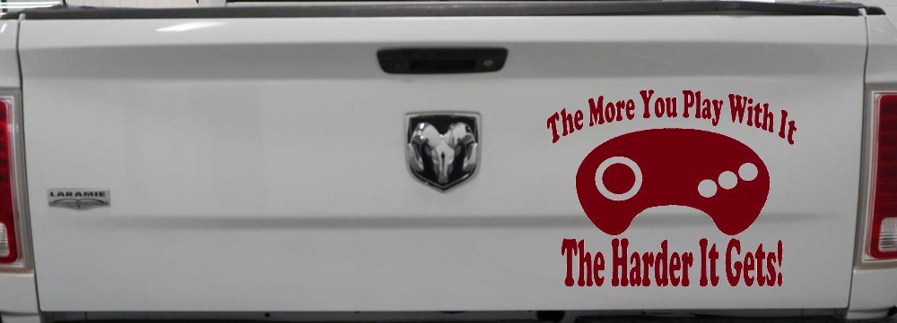 The More You Play With It Sega Video Games Funny Car or Truck Window Decal Sticker