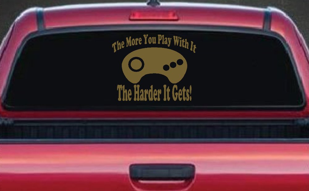 The More You Play With It Sega Video Games Funny Car or Truck Window Decal Sticker