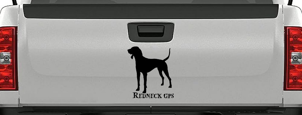 Redneck GPS Coon Dog Country Car or Truck Window Decal Sticker