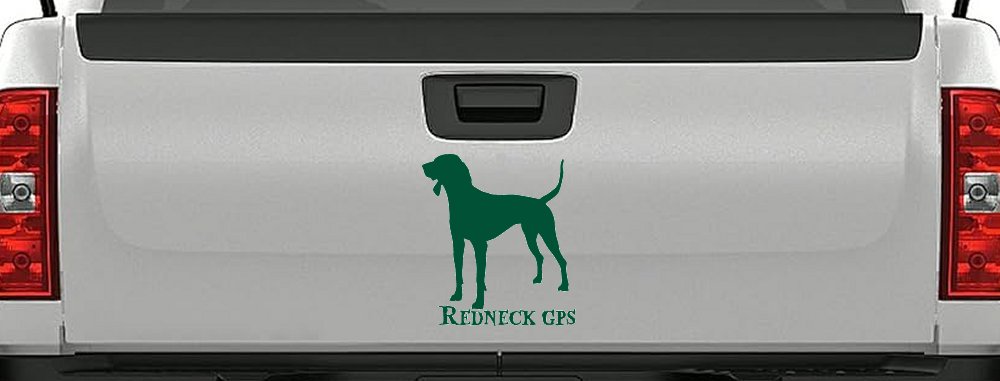 Redneck GPS Coon Dog Country Car or Truck Window Decal Sticker