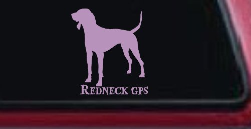 Redneck GPS Coon Dog Country Car or Truck Window Decal Sticker
