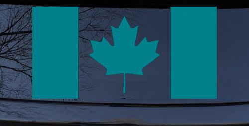 Flag Of Canada Maple Leaf (Turquoise Blue)