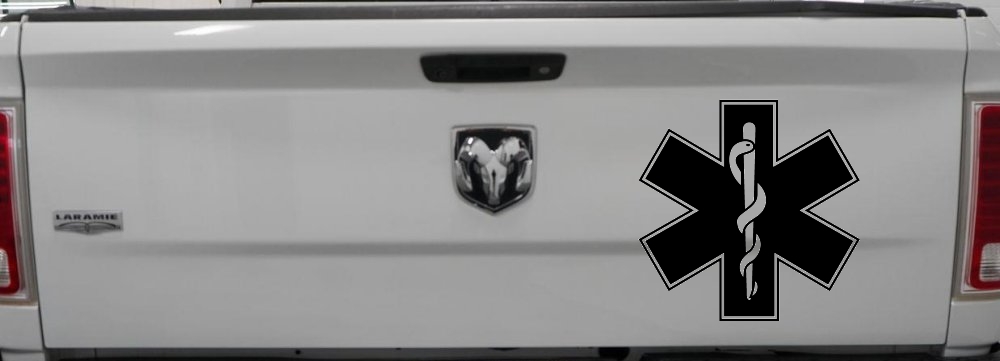 EMT Star of Life Car or Truck Window Decal Sticker