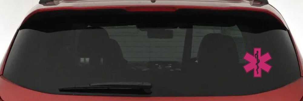 EMT Star of Life Car or Truck Window Decal Sticker