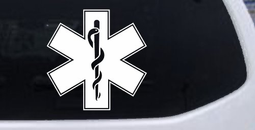 EMT Star of Life Car or Truck Window Decal Sticker