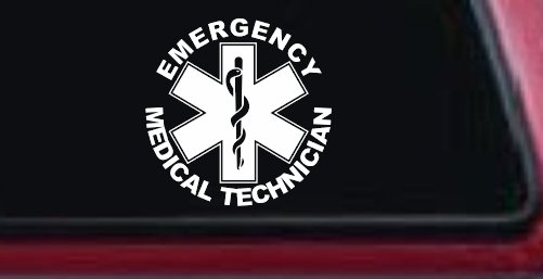 Emergency Medical Technician EMT Car or Truck Window Decal Sticker
