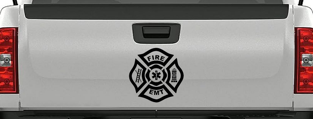 Fire Department EMT Car or Truck Window Decal Sticker