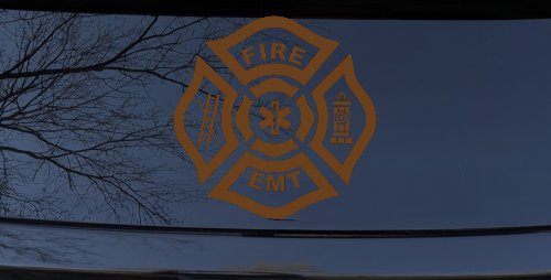 Fire Department EMT Car or Truck Window Decal Sticker