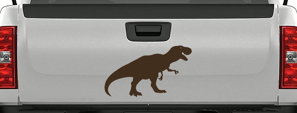 T Rex Funny Car or Truck Window Decal Sticker (Brown)