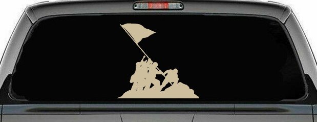 Battle Of Iwo Jima  Military Car or Truck Window Decal Sticker
