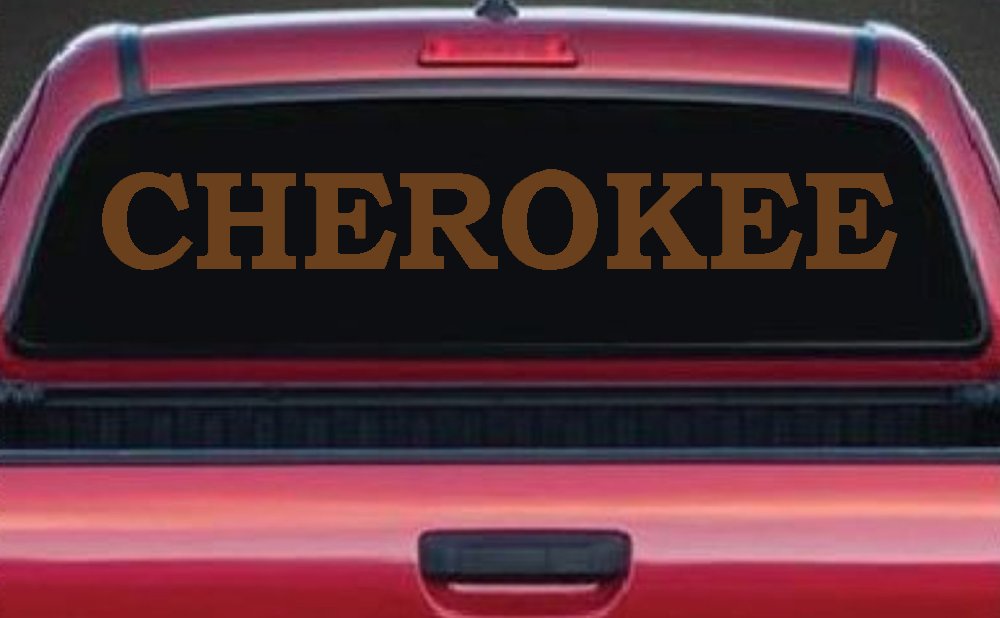 Cherokee native American Indian Car or Truck Window Decal Sticker