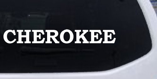 Cherokee native American Indian Car or Truck Window Decal Sticker