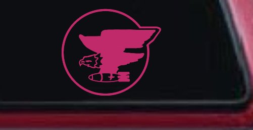 69th Bomb Squadron Military Car or Truck Window Decal Sticker (Hot Pink)