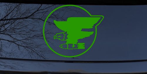 69th Bomb Squadron Military Car or Truck Window Decal Sticker (Lime)