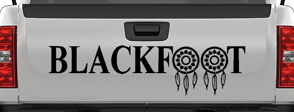 Blackfoot Tribe Dreamcatcher Native American Indian Dream Catcher Car or Truck Window Decal Sticker (Black)