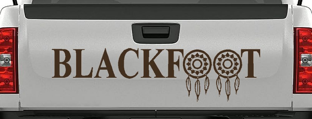 Blackfoot Tribe Dreamcatcher Native American Indian Dream Catcher Car or Truck Window Decal Sticker (Brown)