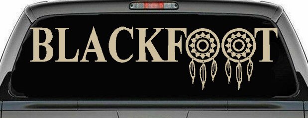 Blackfoot Tribe Dreamcatcher Native American Indian Dream Catcher Car or Truck Window Decal Sticker (Desert Sand)
