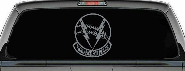 524th Bomb Squadron Vigilance For Peace Military Car or Truck Window Vinyl Decal Sticker (Telegrey)