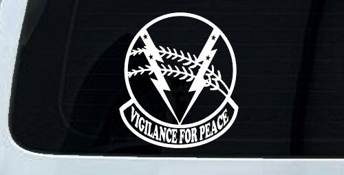 524th Bomb Squadron Vigilance For Peace Military Car or Truck Window Vinyl Decal Sticker (White)