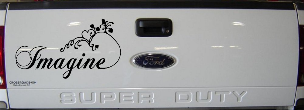 Imagine Car or Truck Window Decal Sticker