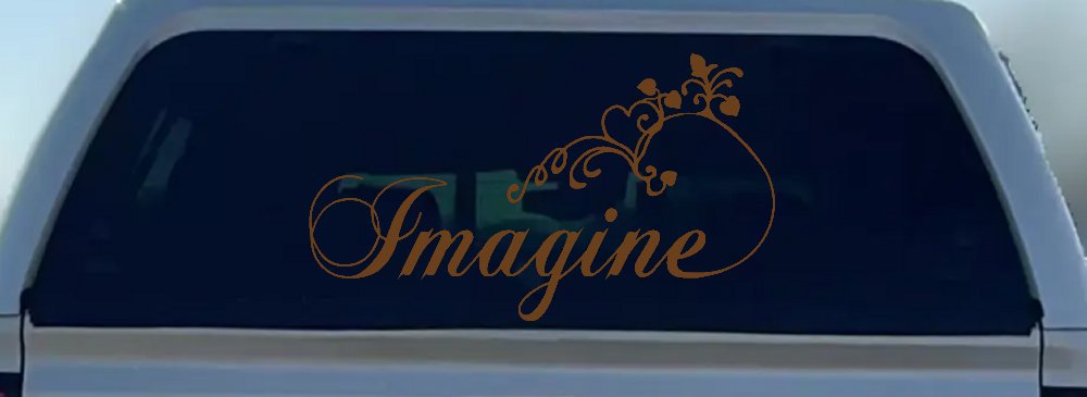 Imagine Car or Truck Window Decal Sticker