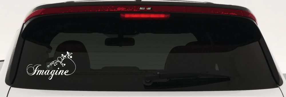Imagine Car or Truck Window Decal Sticker