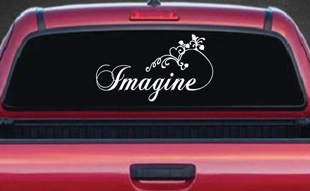 Imagine Car or Truck Window Decal Sticker