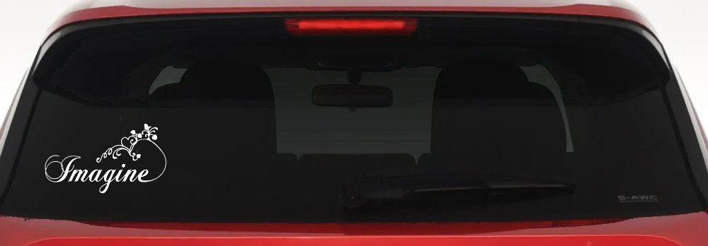 Imagine Car or Truck Window Decal Sticker