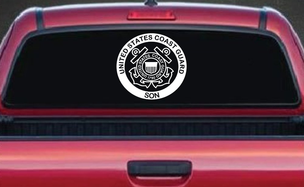 Coast Guard Son Military Car or Truck Window Decal Sticker