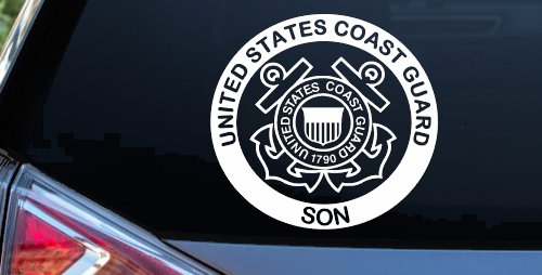 Coast Guard Son Military Car or Truck Window Decal Sticker