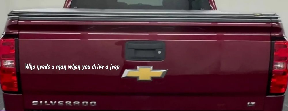 Who Needs A Man When You Drive A Jeep Off Road Car or Truck Window Vinyl Decal Sticker (White)