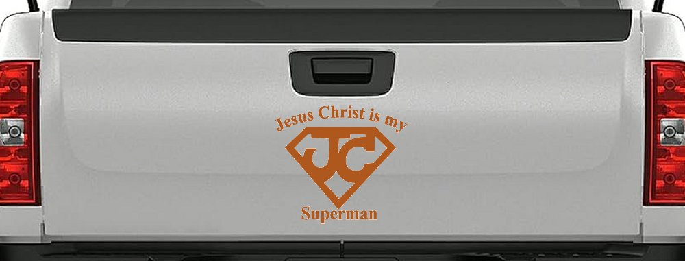 JC Jesus Christ Is My Superman Christian Car or Truck Window Decal Sticker