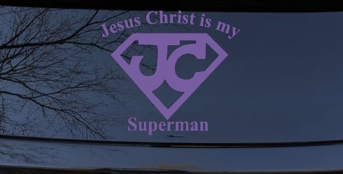 JC Jesus Christ Is My Superman Christian Car or Truck Window Decal Sticker