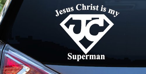 JC Jesus Christ Is My Superman Christian Car or Truck Window Decal Sticker