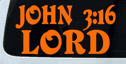 John 3:16 Lord Christian Car or Truck Window Decal Sticker