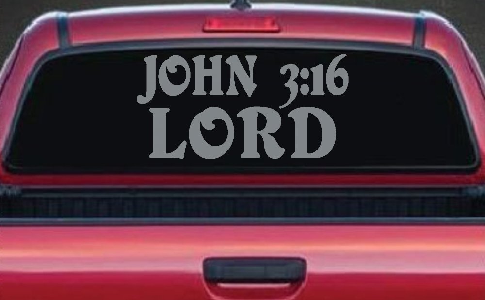 John 3:16 Lord Christian Car or Truck Window Decal Sticker