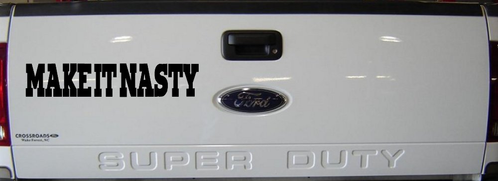 Make It Nasty Country Car or Truck Window Vinyl Decal Sticker (Black)