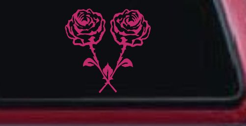Long Stem Roses Flowers Car or Truck Window Decal Sticker