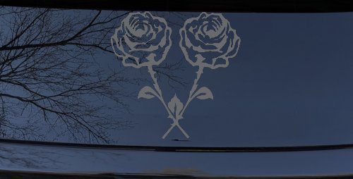 Long Stem Roses Flowers Car or Truck Window Decal Sticker