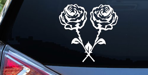 Long Stem Roses Flowers Car or Truck Window Decal Sticker