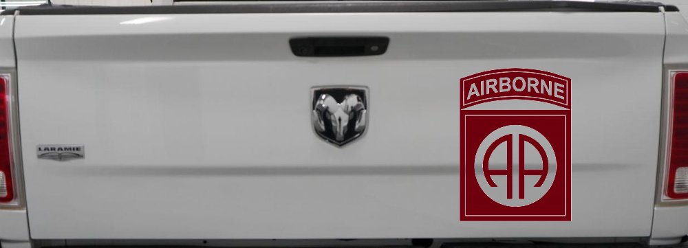 82nd Airborne Military Car or Truck Window Decal Sticker