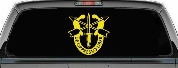 Army Special Forces Crest Military Car or Truck Window Decal Sticker