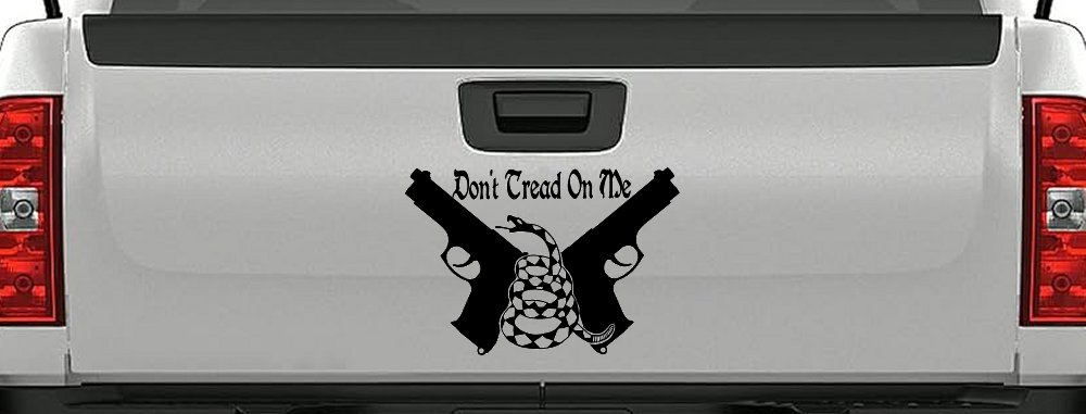 Don't Tread On Me Gadsden Pistols Guns Freedom Military Car or Truck Window Decal Sticker