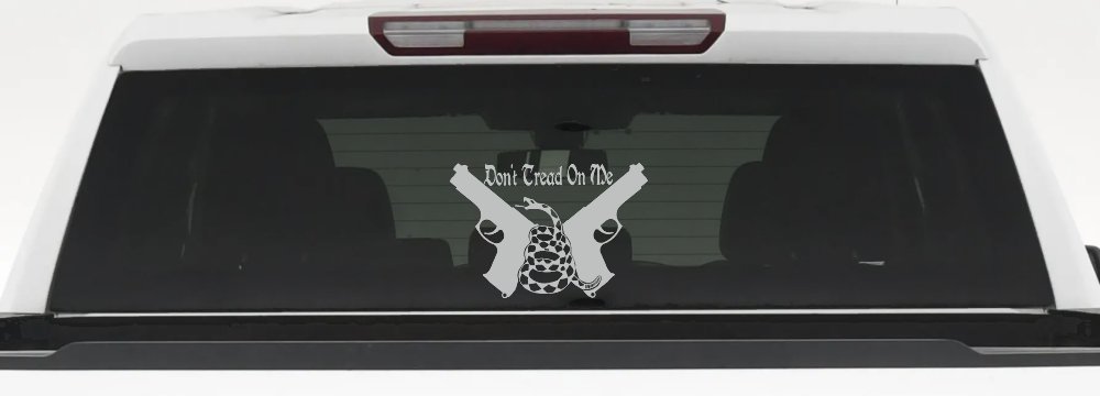 Don't Tread On Me Gadsden Pistols Guns Freedom Military Car or Truck Window Decal Sticker
