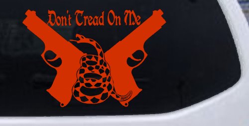 Don't Tread On Me Gadsden Pistols Guns Freedom Military Car or Truck Window Decal Sticker