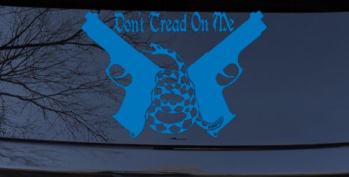 Don't Tread On Me Gadsden Pistols Guns Freedom Military Car or Truck Window Decal Sticker