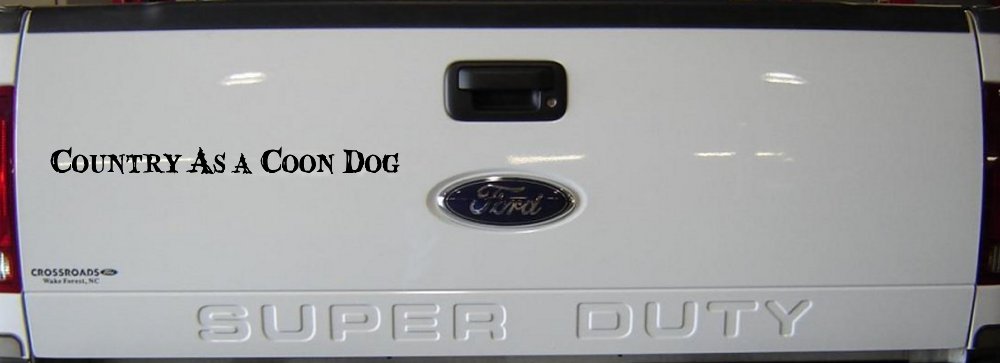 Country As A Coon Dog Hunting Car or Truck Window Decal Sticker