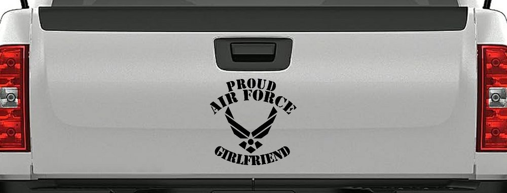 Proud Air Force Girlfriend Military Car or Truck Window Decal Sticker
